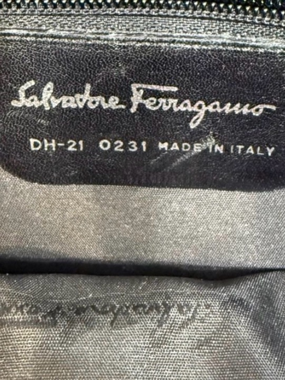 Authentic Ferragamo Black Soft Leather Hobo Tote Bag with Dual Outer Zips - Picture 10 of 12
